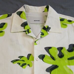 Men's Tropical Leaf Print Shirt
